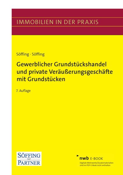 Produktbild: Gewerblicher Grundst&uuml;ckshandel und private Ver&auml;u&szlig;erungsgesch&auml;fte mit Grundst&uuml;cken