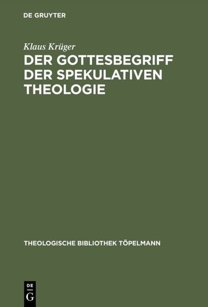 Produktbild: Der Gottesbegriff der spekulativen Theologie