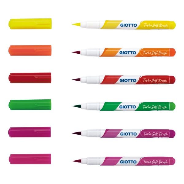 Produktbild: GIOTTO Pinselstifte Fluo Brush Pen 6 St&uuml;ck