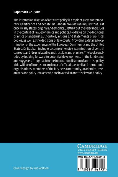 Produktbild: The Internationalisation of Antitrust Policy