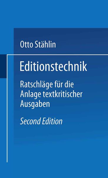 Produktbild: Editionstechnik