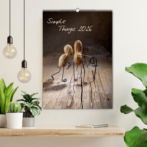 Produktbild: Simple Things 2026 (Wandkalender 2026 DIN A2 hoch), CALVENDO Monatskalender