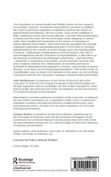 Produktbild: The Regulation of Animal Health and Welfare