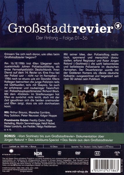 Produktbild: Gro&szlig;stadtrevier - Der Anfang/Folge 01-36 [10 DVDs]