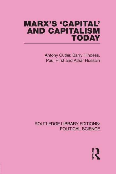 Produktbild: Marx's Capital and Capitalism Today Routledge Library Editions