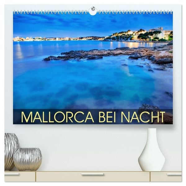 Produktbild: MALLORCA BEI NACHT (hochwertiger Premium Wandkalender 2026 DIN A2 quer), Kunstdruck in Hochglanz