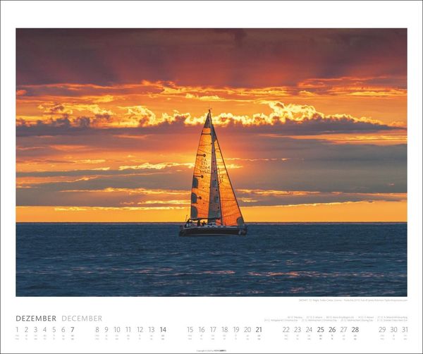 'Sailing Kalender 2025' 'Wandkalender'