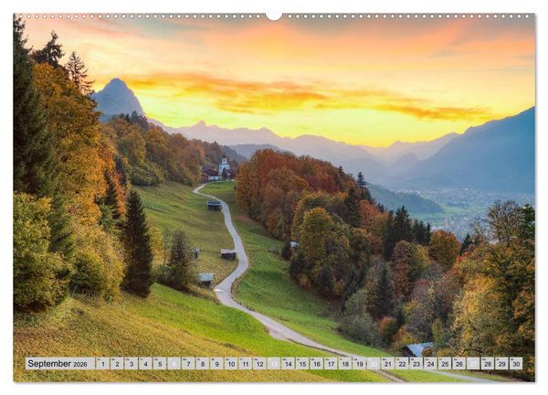 Produktbild: Wundersch&ouml;nes Bayern (hochwertiger Premium Wandkalender 2026 DIN A2 quer), Kunstdruck in Hochglanz
