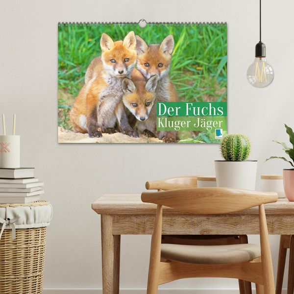 Produktbild: Der Fuchs: Kluger J&auml;ger (Wandkalender 2026 DIN A3 quer), CALVENDO Monatskalender