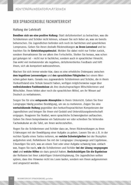 Produktbild: Fachunterricht sprachsensibel gestalten
