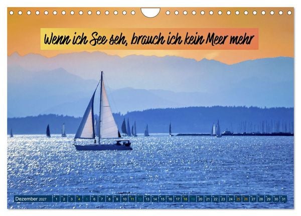 Produktbild: Segeln - mit einem Augenzwinkern (Wandkalender 2027 DIN A4 quer), CALVENDO Monatskalender