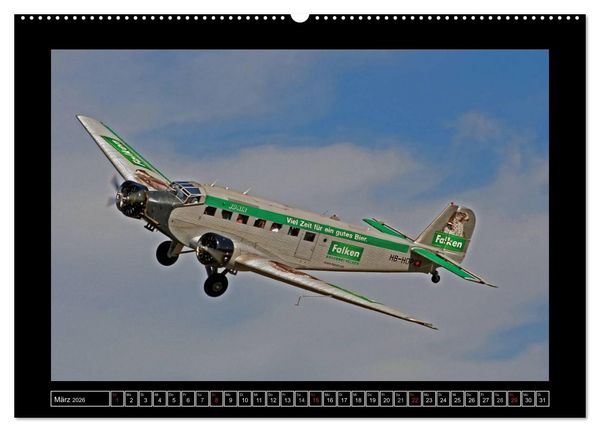 Produktbild: JU-AIR Ju-52 (Wandkalender 2026 DIN A2 quer), CALVENDO Monatskalender