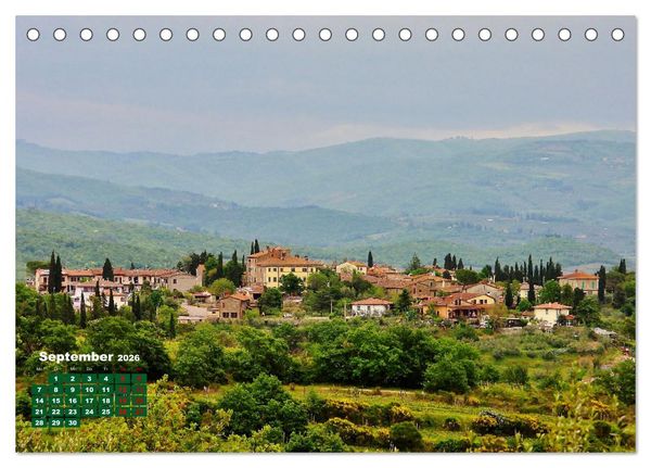 Produktbild: Herrliches Arno Tal - Wanderurlaub in der Toskana (Tischkalender 2026 DIN A5 quer), CALVENDO Monatskalender