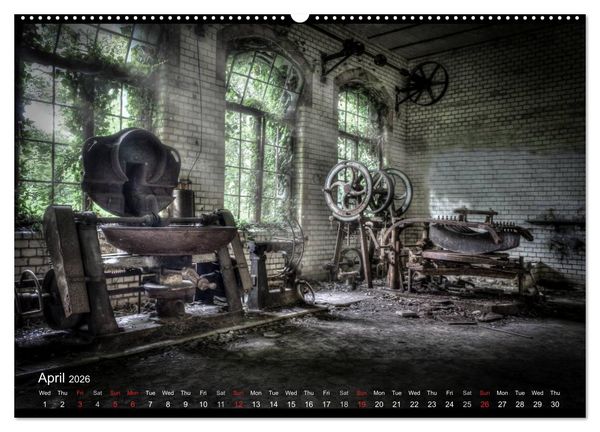 Produktbild: Lost Places HDR Beelitz II (High Quality Premium Wall Calendar 2026 DIN A2 landscape),CALVENDO 12 Month Wall Calendar