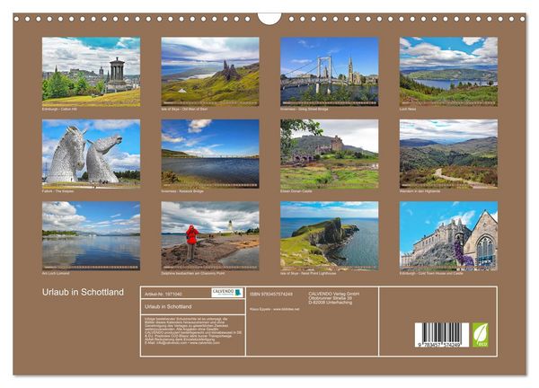 Produktbild: Urlaub in Schottland (Wandkalender 2026 DIN A3 quer), CALVENDO Monatskalender