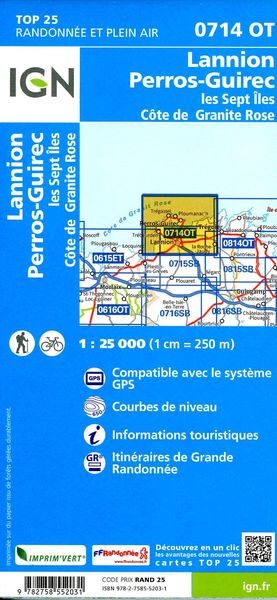 Produktbild: Lannion Perros-Guirec.les Sept iles 1:25 000