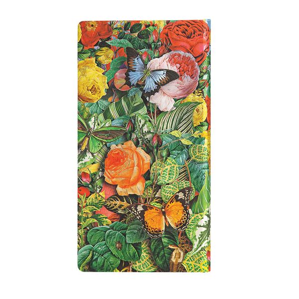 Produktbild: Hardcover Notizbuch Schmetterlingsgarten, Schlank, Liniert