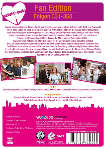 Produktbild: Verliebt in Berlin Box 12 &ndash; Folgen 331-360 [3 DVDs]