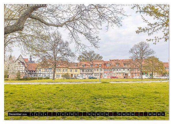 Produktbild: Farbenfrohe H&auml;user, Wohnen in Europa (hochwertiger Premium Wandkalender 2026 DIN A2 quer), Kunstdruck in Hochglanz