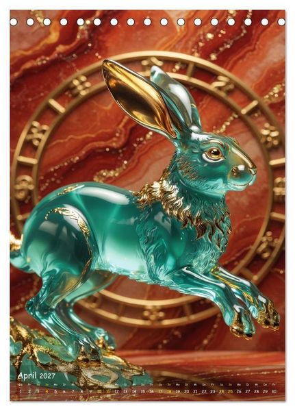 Produktbild: ZODIAK JADE IMPERIAL (Tischkalender 2027 DIN A5 hoch), CALVENDO Monatskalender