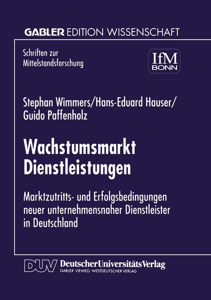 Produktbild: Wachstumsmarkt Dienstleistungen