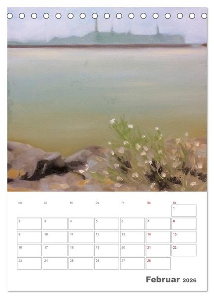 Produktbild: Malerisches Helgoland (Tischkalender 2026 DIN A5 hoch), CALVENDO Monatskalender