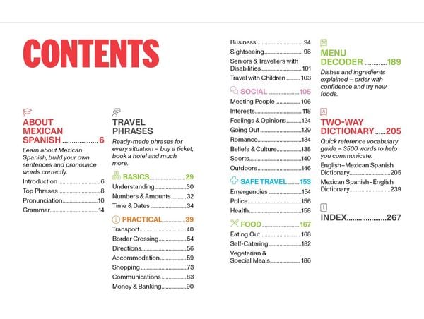 Produktbild: Lonely Planet Mexican Spanish Travel Phrasebook & Dictionary
