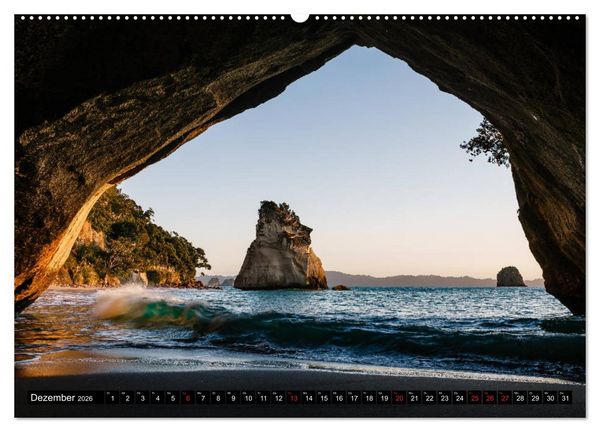 Produktbild: Neuseeland - Die sch&ouml;nsten Orte der Nord- und S&uuml;dinsel (Wandkalender 2026 DIN A2 quer), CALVENDO Monatskalender