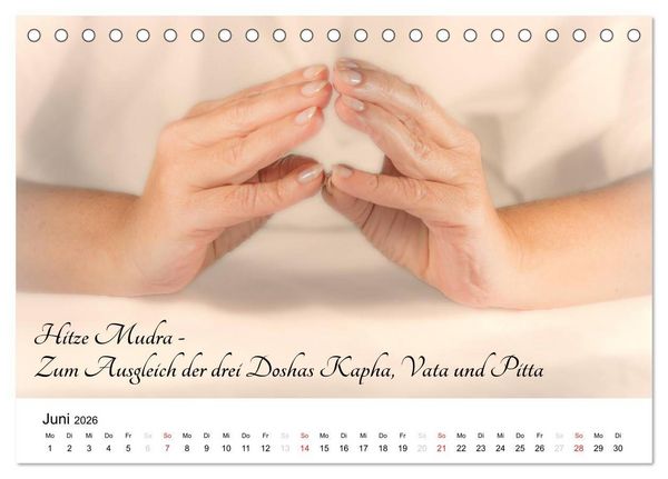 Produktbild: Mudras / 2026 (Tischkalender 2026 DIN A5 quer), CALVENDO Monatskalender