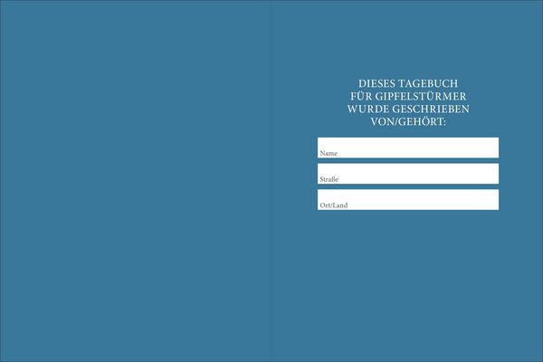 Produktbild: Tagebuch f&uuml;r Gipfelst&uuml;rmer