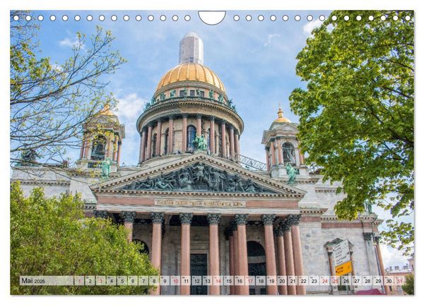 Produktbild: St. Petersburg - Prachtvolle Ostseemetropole (Wandkalender 2026 DIN A4 quer), CALVENDO Monatskalender