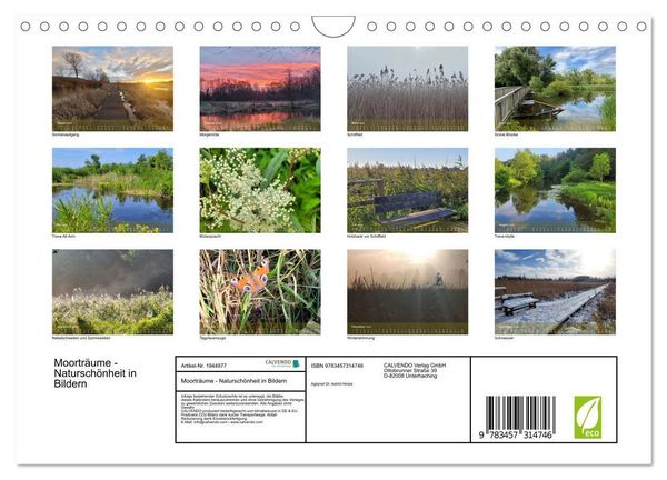 Produktbild: Moortr&auml;ume - Natursch&ouml;nheit in Bildern (Wandkalender 2026 DIN A4 quer), CALVENDO Monatskalender
