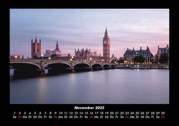 Produktbild: London 2025 Fotokalender DIN A3