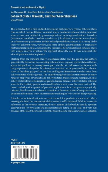 Produktbild: Coherent States, Wavelets, and Their Generalizations