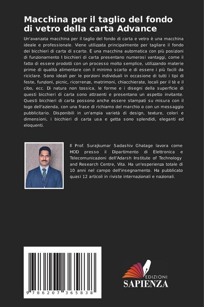 Produktbild: Macchina per il taglio del fondo di vetro della carta Advance