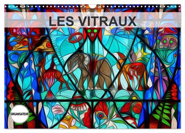 Produktbild: LES VITRAUX (Calendrier mural 2026 DIN A3 vertical), CALVENDO calendrier mensuel