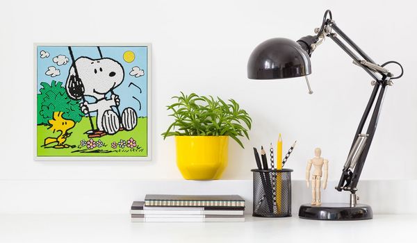 Produktbild: DIAMOND DOTZ - Diamond Painting Snoopy auf der Schaukel