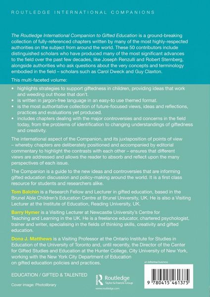 Produktbild: The Routledge International Companion to Gifted Education