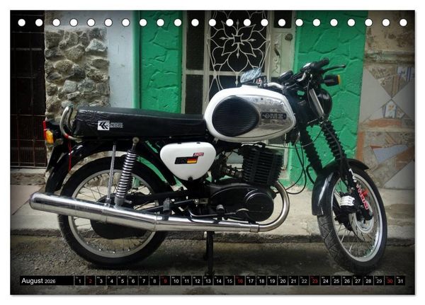Produktbild: Motorrad-Legenden - MZ (Tischkalender 2026 DIN A5 quer), CALVENDO Monatskalender