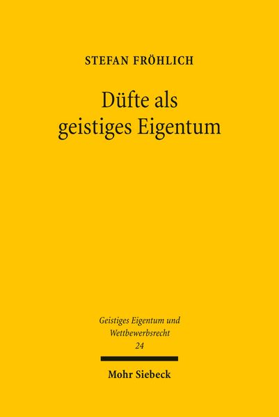 Produktbild: D&uuml;fte als geistiges Eigentum