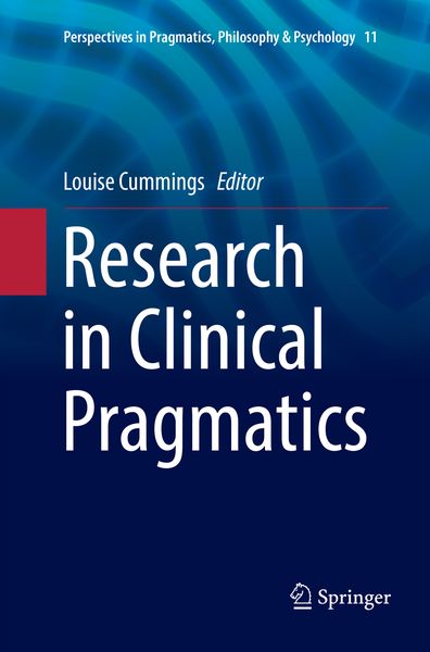 Produktbild: Research in Clinical Pragmatics