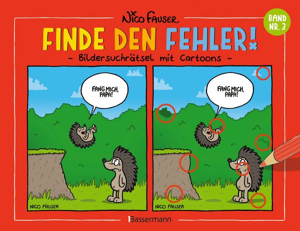 Produktbild: Finde den Fehler - Band Nr.3 - Bildersuchr&auml;tsel mit Cartoons