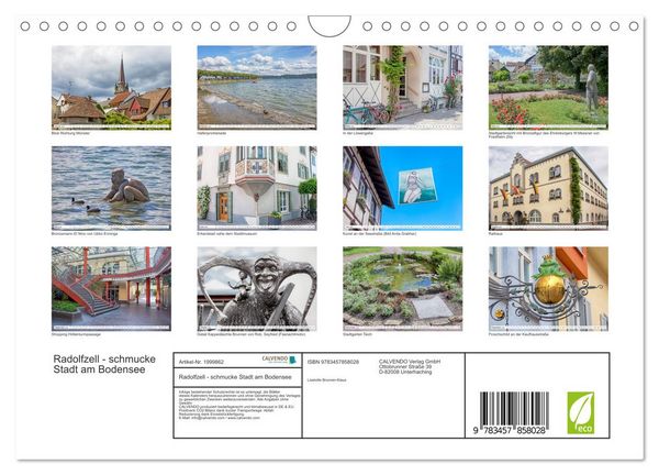 Produktbild: Radolfzell - schmucke Stadt am Bodensee (Wandkalender 2026 DIN A4 quer), CALVENDO Monatskalender