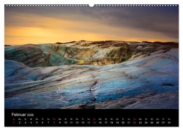 Produktbild: Island - Wundervolle Landschaften (Wandkalender 2026 DIN A2 quer), CALVENDO Monatskalender