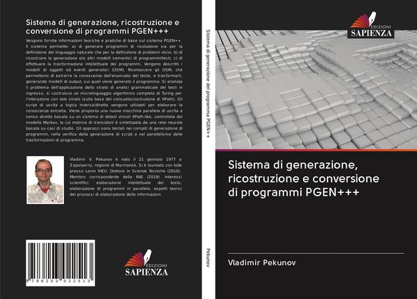 Produktbild: Sistema di generazione, ricostruzione e conversione di programmi PGEN+++