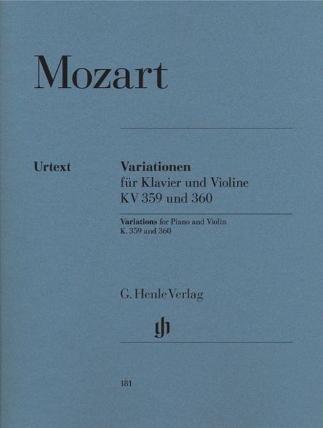 Produktbild: Wolfgang Amadeus Mozart - Variationen f&uuml;r Klavier und Violine