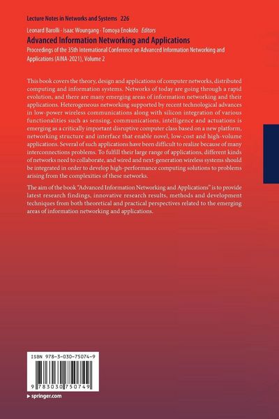 Produktbild: Advanced Information Networking and Applications