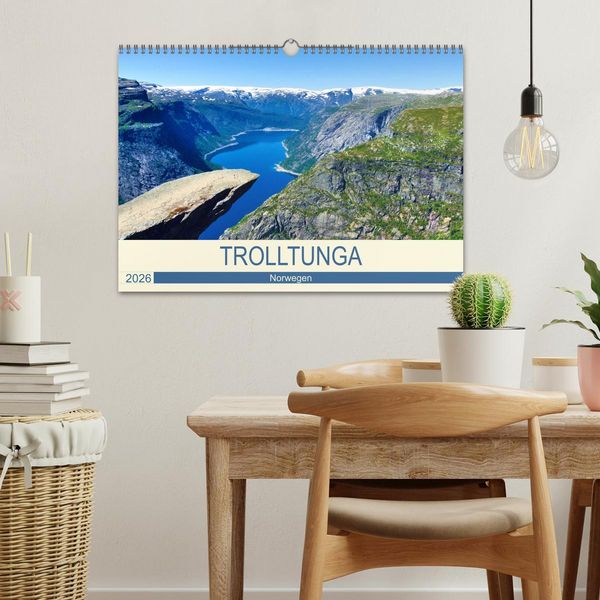 Produktbild: Trolltunga (Wandkalender 2026 DIN A3 quer), CALVENDO Monatskalender