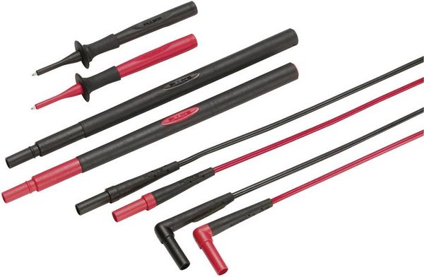 Fluke TL238 Sicherheits-Messleitungs-Set Prüfspitze, Lamellenstecker 4 mm Buchse 4 mm, Lamellenstecker 4 mm Rot, Schwarz 1 St.