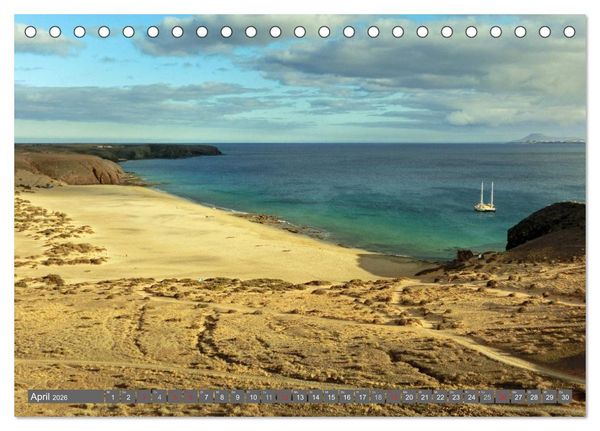 Produktbild: Urlaub auf Lanzarote (Tischkalender 2026 DIN A5 quer), CALVENDO Monatskalender